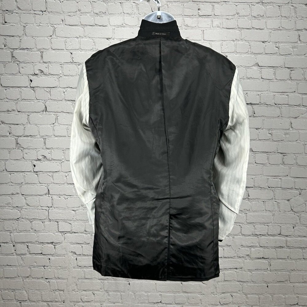 Chaps Solid Black 2 Button Single Vented Collared… - image 6